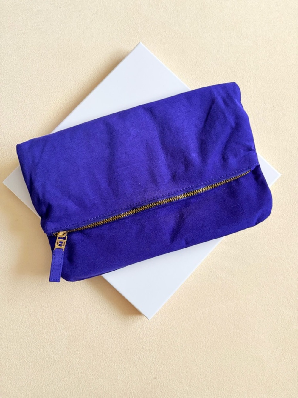 Halston Heritage Foldover Clutch – Electric Blue